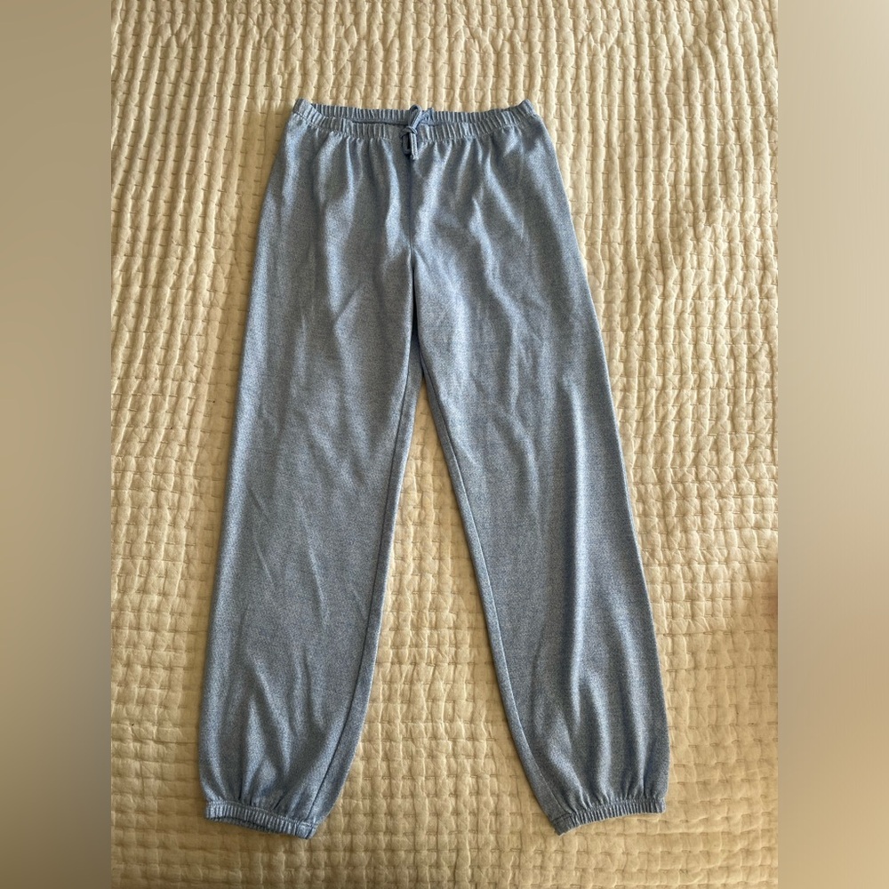 Gap Kids girls pajama pants, light blue, size 14, faux drawstring
